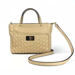 Karl Lagerfeld Paris Agnyess Quilted Turnlock